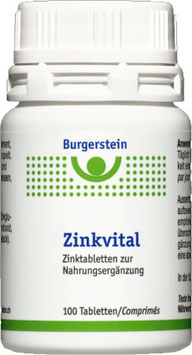 BURGERSTEIN ZINKVITAL 15MG - 100 Kapseln