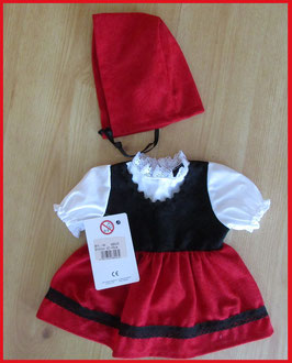 Kostüm Rotkäppchen für Puppen Gr. 43 cm