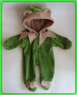 Kostüm Frosch für Puppen Gr. 35 cm