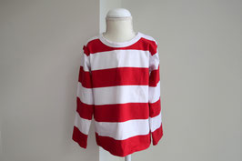 agnes b.（アニエスベー）赤×白/ボーダー/ロングＴシャツ