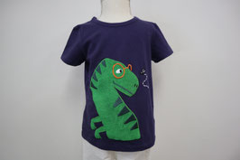 Lily-Balou（リリー・バロウ）恐竜パッチ/ネイビー/Ｔシャツ