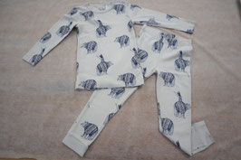 Wilson and Frenchy（ウィルソン アンド フレンチー）熊イラスト柄/長袖パジャマセット