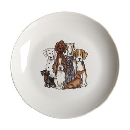 Teller mit Hunde-Design