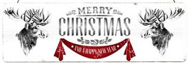 Holzschild MERRY CHRISTMAS Shabby