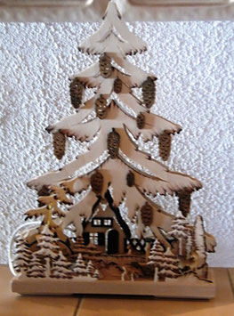Tannenbaum Waldhaus, handbemalt