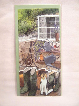 Aufstellkarte "Gartenarbeit"