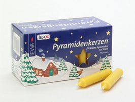 Pyramidenkerzen honigfarben
