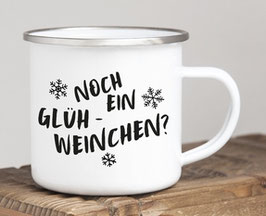 Emaille-Tasse "Noch ein Glühweinchen?"