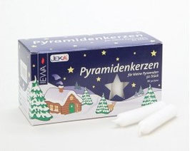 Pyramidenkerzen weiß
