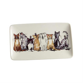 Platte / Teller mit Katzen-Design