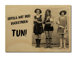"Erfolg hat drei Buchstaben"