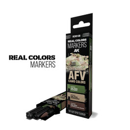 LATE GERMAN AFV CAMO COLORS - SET 3 REAL COLORS MARKERS COD: rcm108