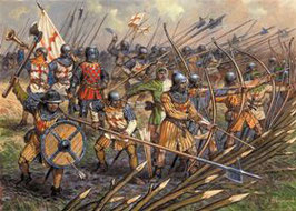English Infantry 100th Year War 14th - 15th Century COD: 8060