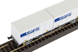 Carro Pianale con 2x20' Container Cargo Domino SBB Ep.V COD: 58732
