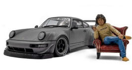 Porsche 911 (964) RWB Bodykit Coupe (Grey)(with american diorama figure) COD: 1807517