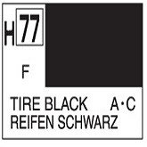 Mr Hobby Aqueous Hobby Colour Tire Black COD: H77