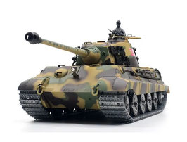 1/16 RC German King Tiger (Henschel) Heavy Tank metal arm, infrared battling system, stell wave box COD: 3888A-1UPG