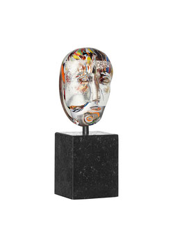 - THINKER - , brain on stone, limited edition, KOSTA BODA, Bertil Vallien, Kunst-Objekt