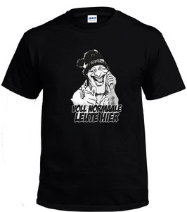 Voll normale Leute hier ( 1 Kopf Comic ) Shirt Schwarz