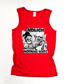 Endlich Wochenende ( 2 Köpfe Comic ) Tanktop Rot