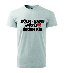 Köln Fans gegen RB Shirt Grau