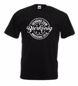 Gewählt zum Bierkönig Shirt Schwarz