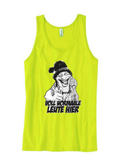 Voll normale Leute hier ( 1Kopf Comic ) Tanktop Gelb