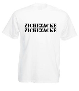 Zicke Zacke Shirt weiss