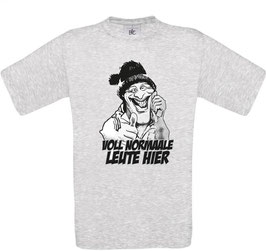 Voll normale Leute hier ( 1Kopf Comic ) Shirt Grau