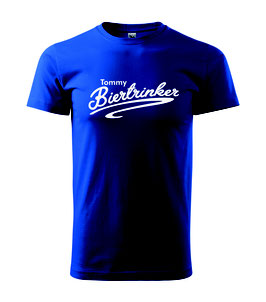 Tommy Biertrinker Shirt Blau