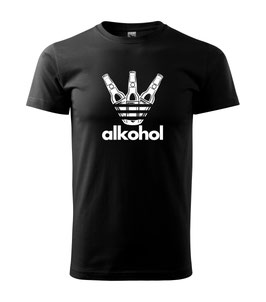 Alkohol Shirt Schwarz