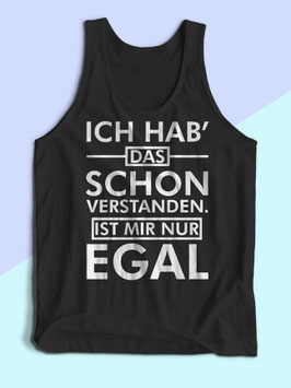 Verstanden nur zum saufen hier Tanktop Schwarz