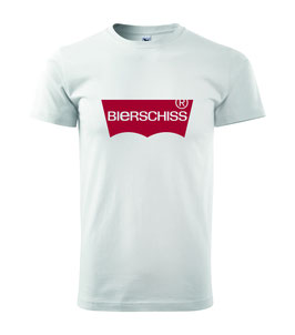 Bierschiss Shirt weiss