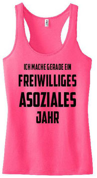 Freiwilliges Asoziales Jahr Tanktop PInk