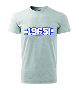 Rostock 1965 Streifen blau weiss Shirt Grau