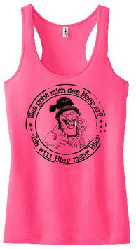 Mehr Bier Tanktop Pink