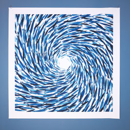 IL GRANDE BLU 100X100 CM. NO FRAME