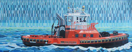 Columbia /Rimorchiatori Riuniti (200x80 cm. acrilici su tela)