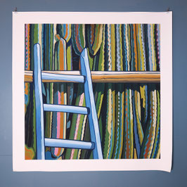 LA SCALA CELESTE 80X80 CM NO FRAME