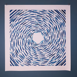 IL GRANDE CELESTE 80X80 CM NO FRAME