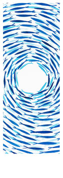 ALICI IN CIRCOLO (vers.2025)  21X60 CM.