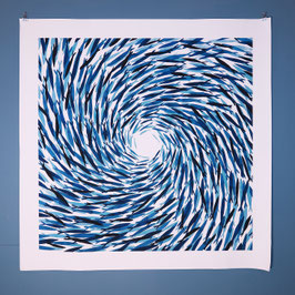 IL GRANDE BLU 80X80 CM. NO FRAME