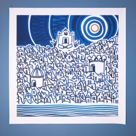 I TRE MONUMENTI 100X100 CM. NO FRAME