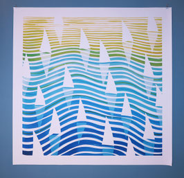LA REGATA 100X100 CM. NO FRAME