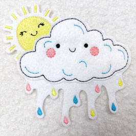 Ricamo - Nuvola e Sole