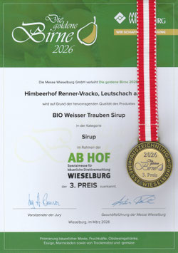 Bio weisser Trauben Sirup