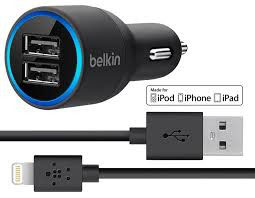 Автомобильное зарядное устройство, Belkin Dual USB Charger Black