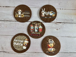 Filzuntersetzer coffee