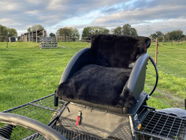 Lammfell, Schwarz Tierform 12mm