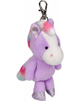 Schlüsselanhänger Glitter Einhorn Lila